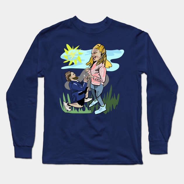 The proposal Long Sleeve T-Shirt by Goldsmudge.com